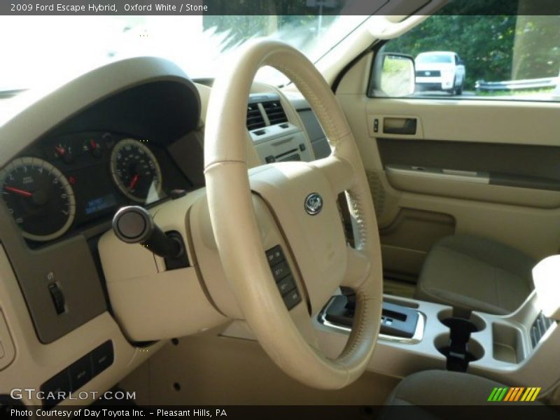 Oxford White / Stone 2009 Ford Escape Hybrid