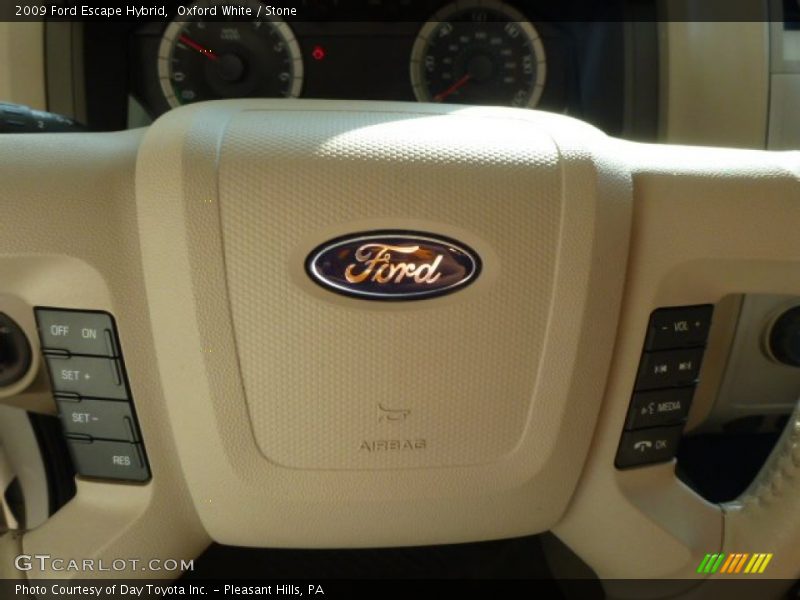 Oxford White / Stone 2009 Ford Escape Hybrid