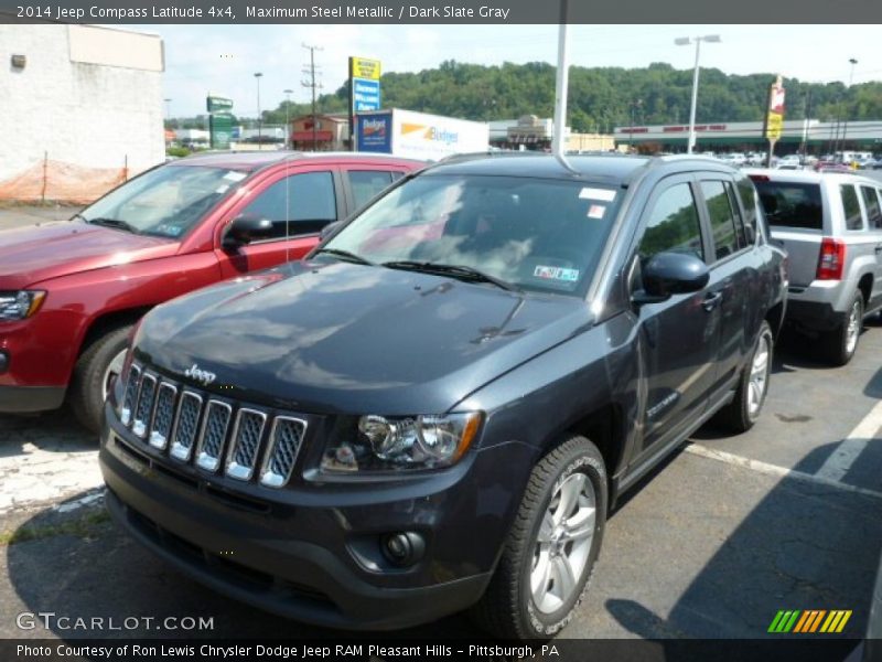Maximum Steel Metallic / Dark Slate Gray 2014 Jeep Compass Latitude 4x4