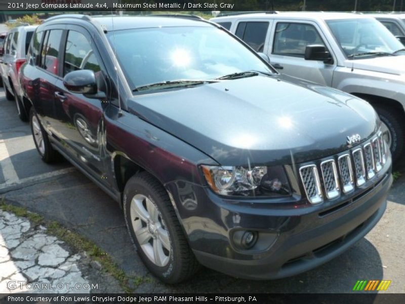 Maximum Steel Metallic / Dark Slate Gray 2014 Jeep Compass Latitude 4x4