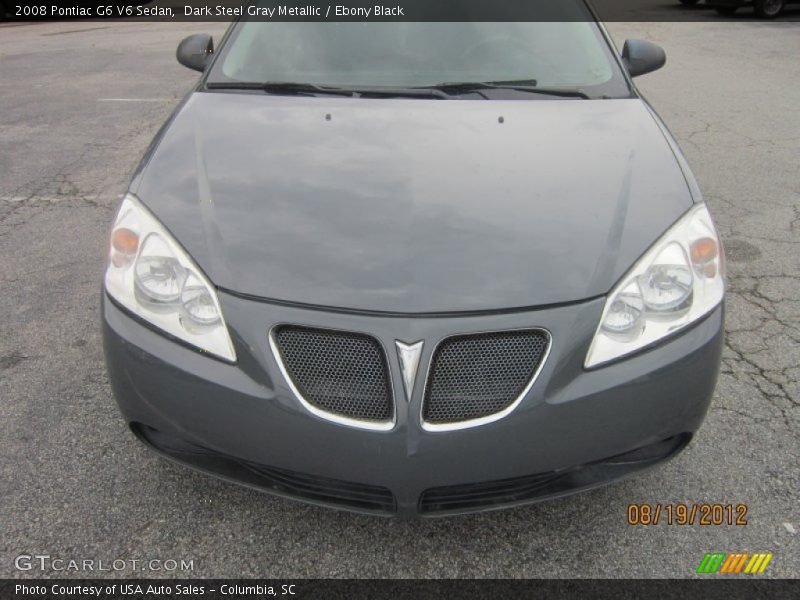 Dark Steel Gray Metallic / Ebony Black 2008 Pontiac G6 V6 Sedan