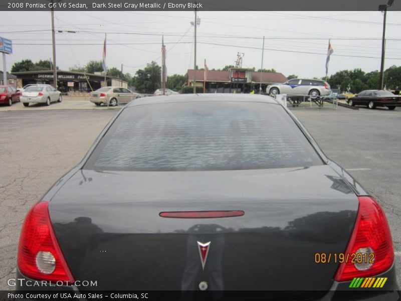 Dark Steel Gray Metallic / Ebony Black 2008 Pontiac G6 V6 Sedan