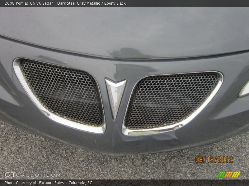 Dark Steel Gray Metallic / Ebony Black 2008 Pontiac G6 V6 Sedan