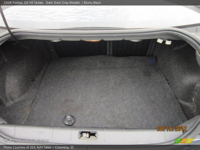 Dark Steel Gray Metallic / Ebony Black 2008 Pontiac G6 V6 Sedan