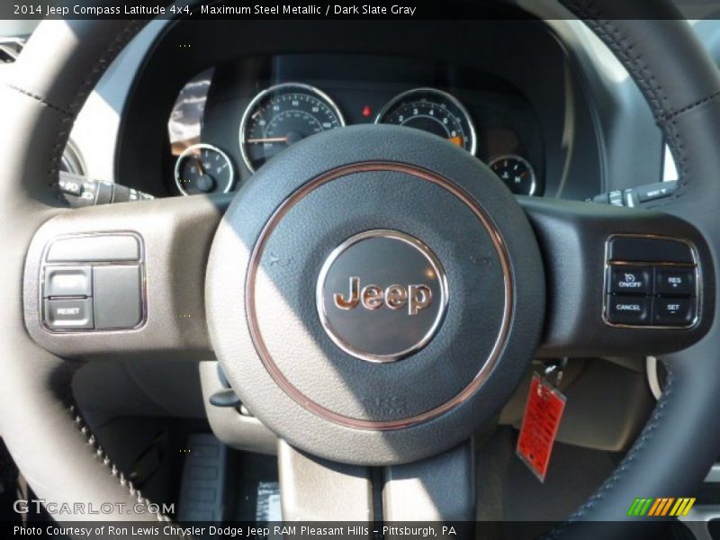 Maximum Steel Metallic / Dark Slate Gray 2014 Jeep Compass Latitude 4x4