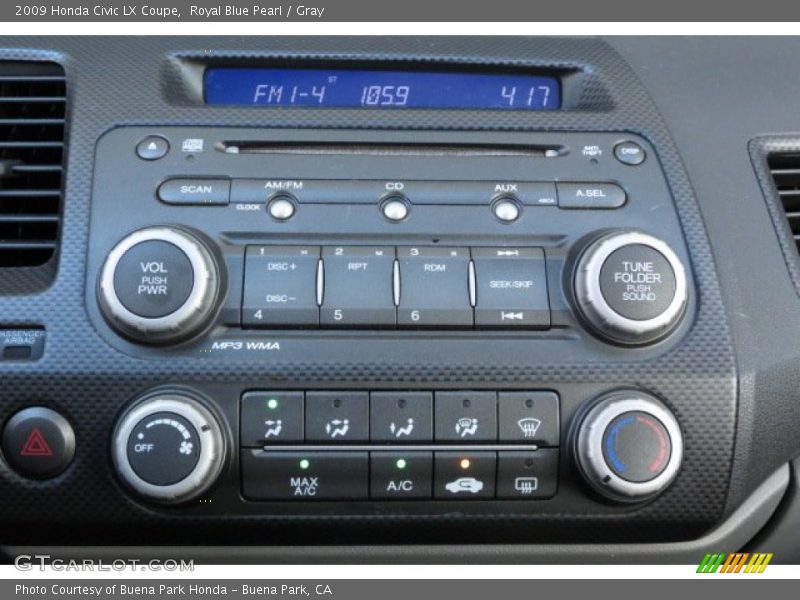Royal Blue Pearl / Gray 2009 Honda Civic LX Coupe