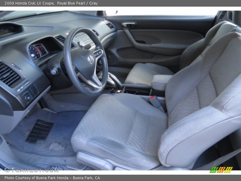Royal Blue Pearl / Gray 2009 Honda Civic LX Coupe