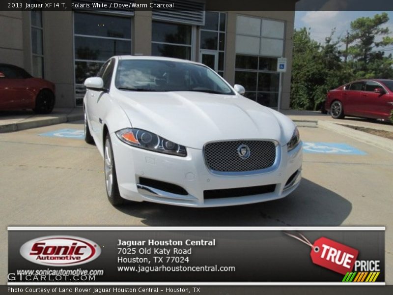 Polaris White / Dove/Warm Charcoal 2013 Jaguar XF I4 T