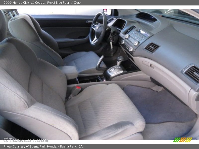 Royal Blue Pearl / Gray 2009 Honda Civic LX Coupe
