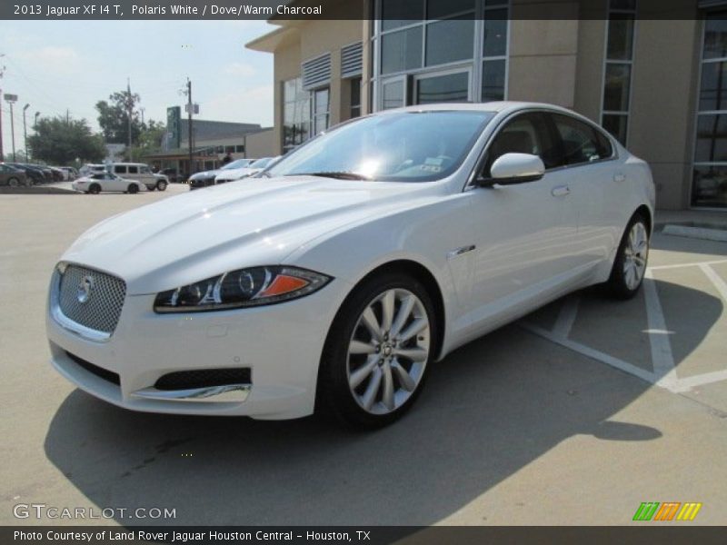 Polaris White / Dove/Warm Charcoal 2013 Jaguar XF I4 T