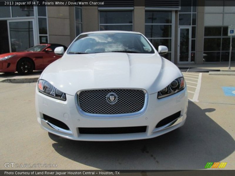 Polaris White / Dove/Warm Charcoal 2013 Jaguar XF I4 T
