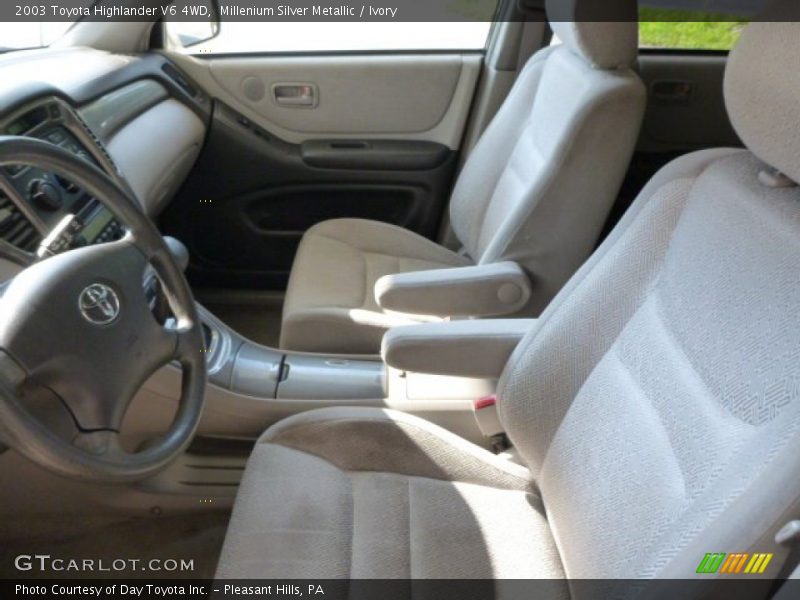 Millenium Silver Metallic / Ivory 2003 Toyota Highlander V6 4WD