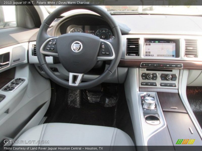 Polaris White / Dove/Warm Charcoal 2013 Jaguar XF I4 T