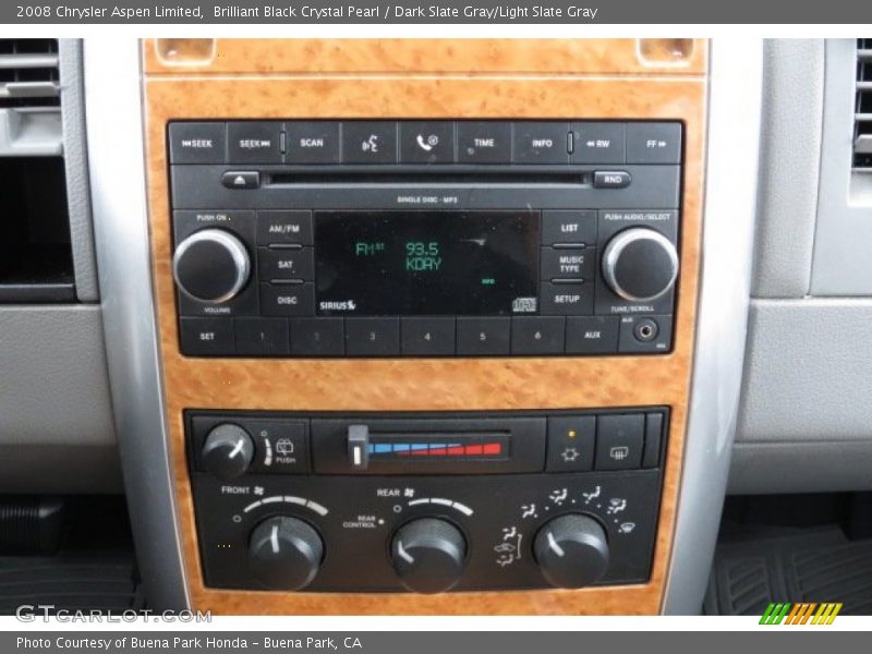 Brilliant Black Crystal Pearl / Dark Slate Gray/Light Slate Gray 2008 Chrysler Aspen Limited