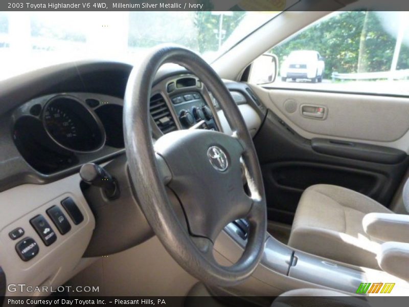 Millenium Silver Metallic / Ivory 2003 Toyota Highlander V6 4WD