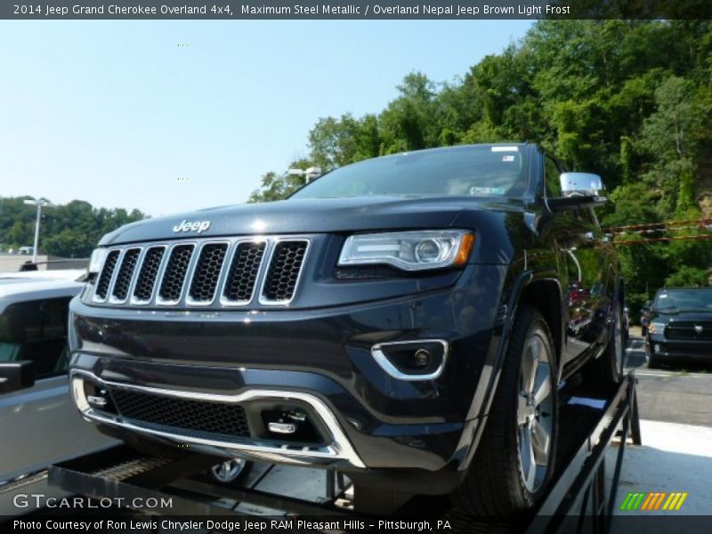 Maximum Steel Metallic / Overland Nepal Jeep Brown Light Frost 2014 Jeep Grand Cherokee Overland 4x4