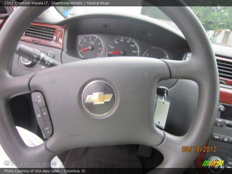 Silverstone Metallic / Neutral Beige 2007 Chevrolet Impala LT