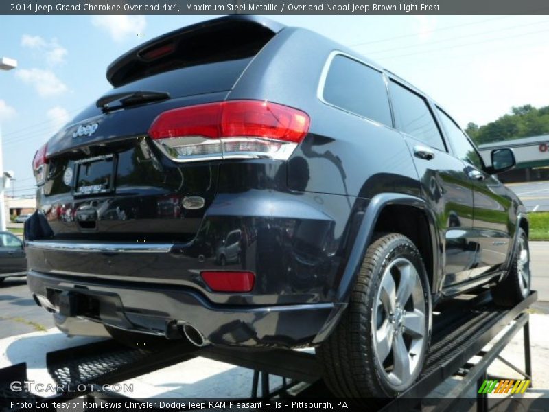 Maximum Steel Metallic / Overland Nepal Jeep Brown Light Frost 2014 Jeep Grand Cherokee Overland 4x4
