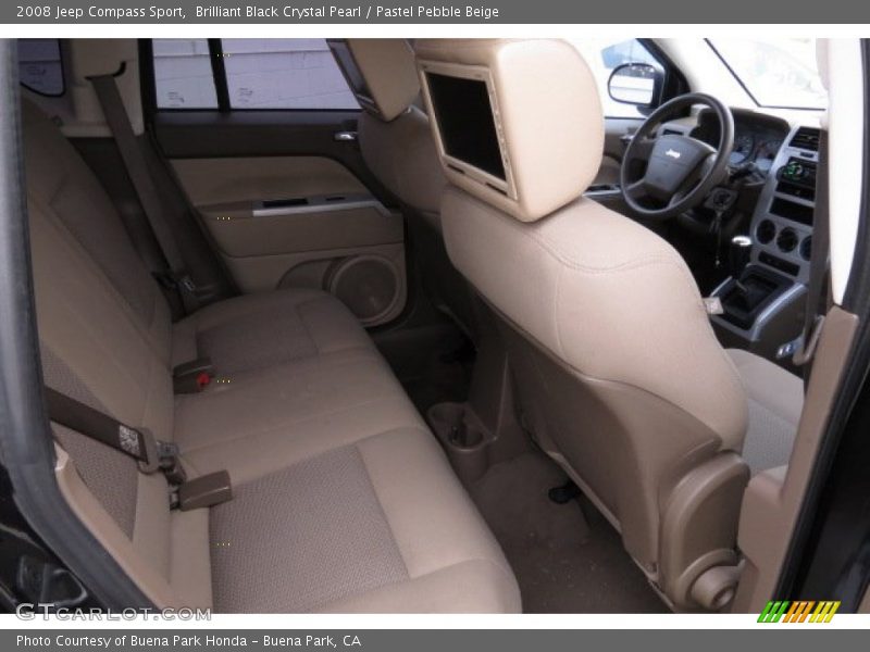 Brilliant Black Crystal Pearl / Pastel Pebble Beige 2008 Jeep Compass Sport