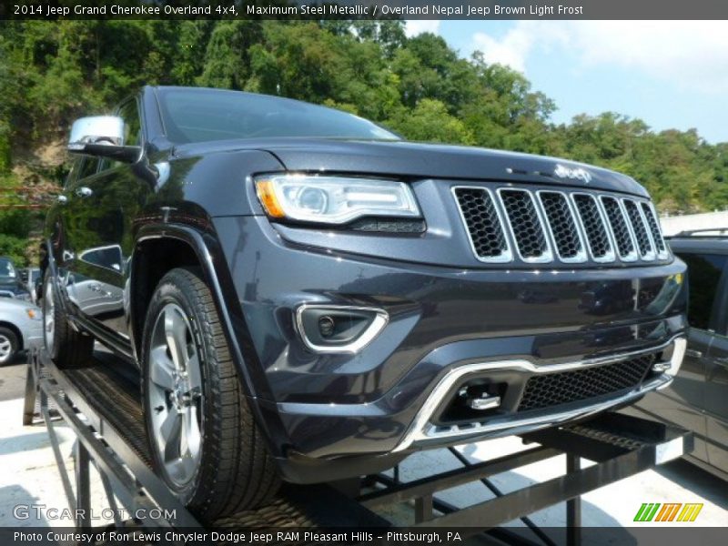 Maximum Steel Metallic / Overland Nepal Jeep Brown Light Frost 2014 Jeep Grand Cherokee Overland 4x4