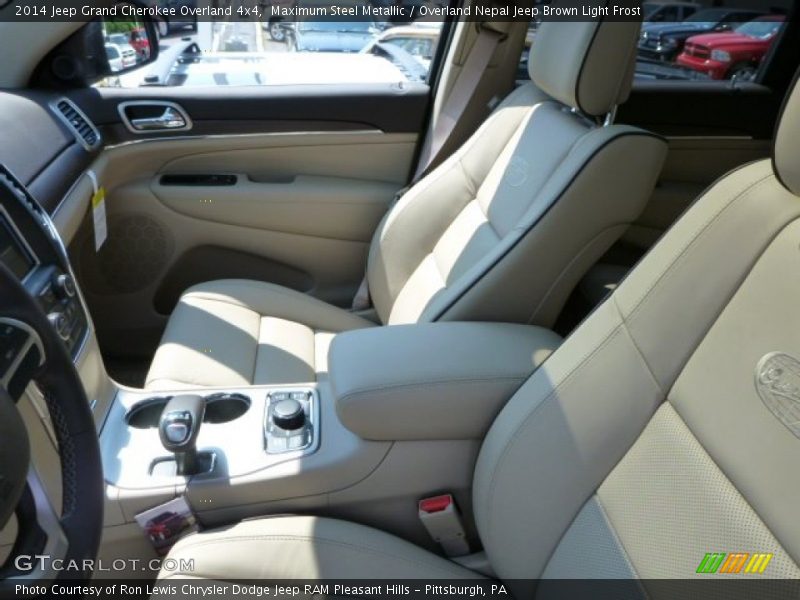 Maximum Steel Metallic / Overland Nepal Jeep Brown Light Frost 2014 Jeep Grand Cherokee Overland 4x4