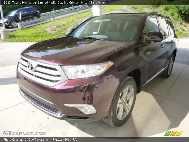 Sizzling Crimson Mica / Sand Beige 2013 Toyota Highlander Limited 4WD
