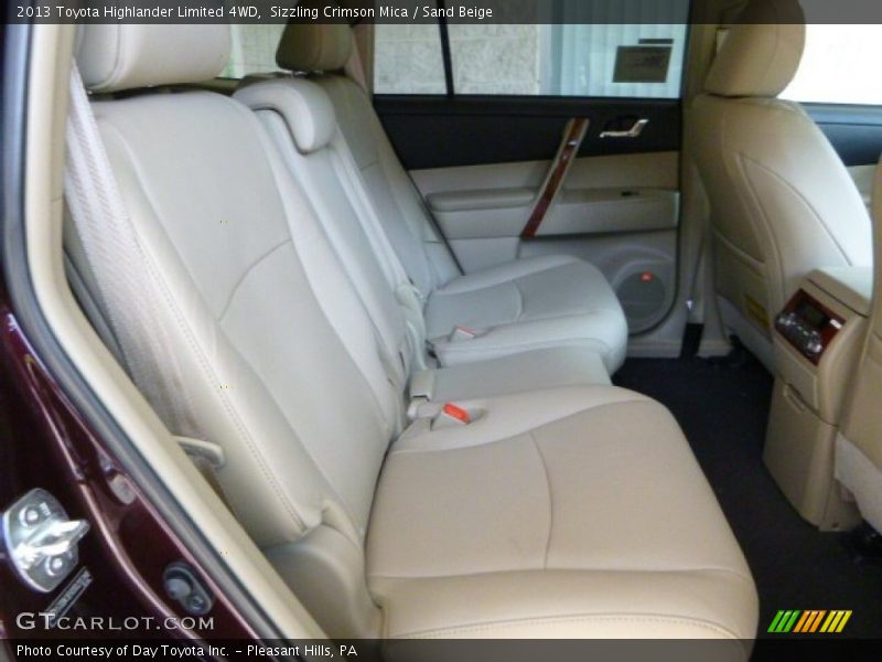 Sizzling Crimson Mica / Sand Beige 2013 Toyota Highlander Limited 4WD