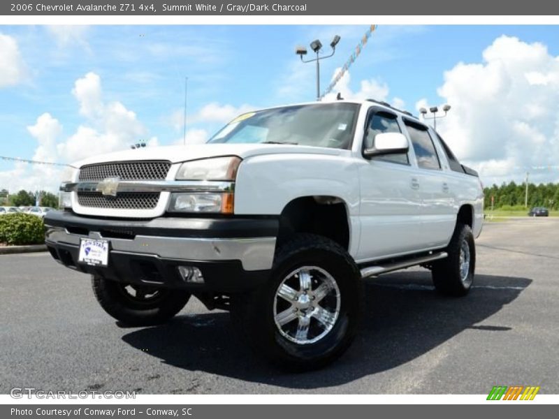 Summit White / Gray/Dark Charcoal 2006 Chevrolet Avalanche Z71 4x4