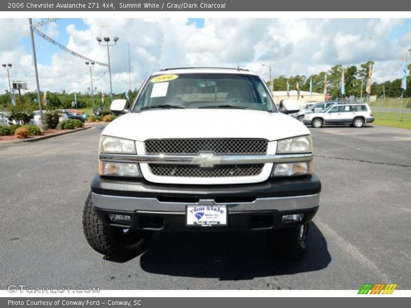 Summit White / Gray/Dark Charcoal 2006 Chevrolet Avalanche Z71 4x4