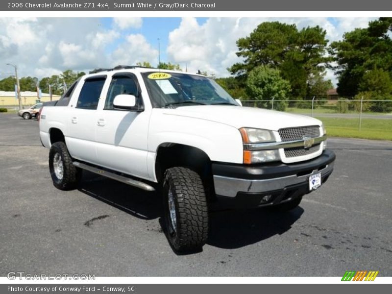 Summit White / Gray/Dark Charcoal 2006 Chevrolet Avalanche Z71 4x4