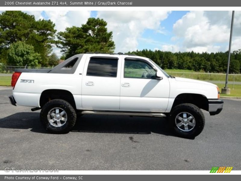 Summit White / Gray/Dark Charcoal 2006 Chevrolet Avalanche Z71 4x4