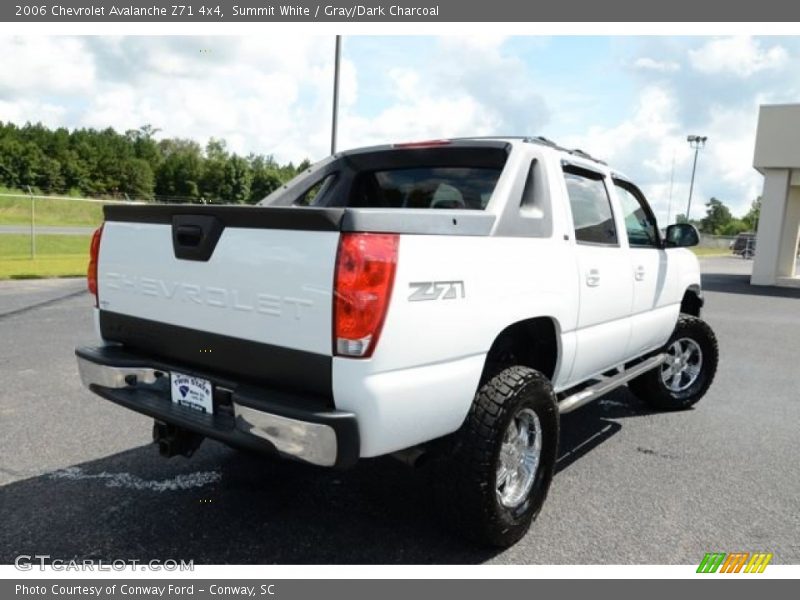 Summit White / Gray/Dark Charcoal 2006 Chevrolet Avalanche Z71 4x4
