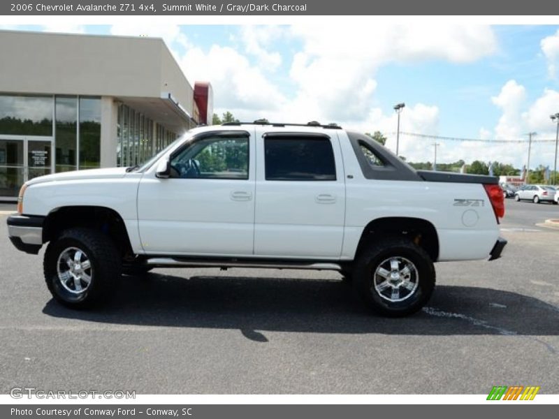 Summit White / Gray/Dark Charcoal 2006 Chevrolet Avalanche Z71 4x4