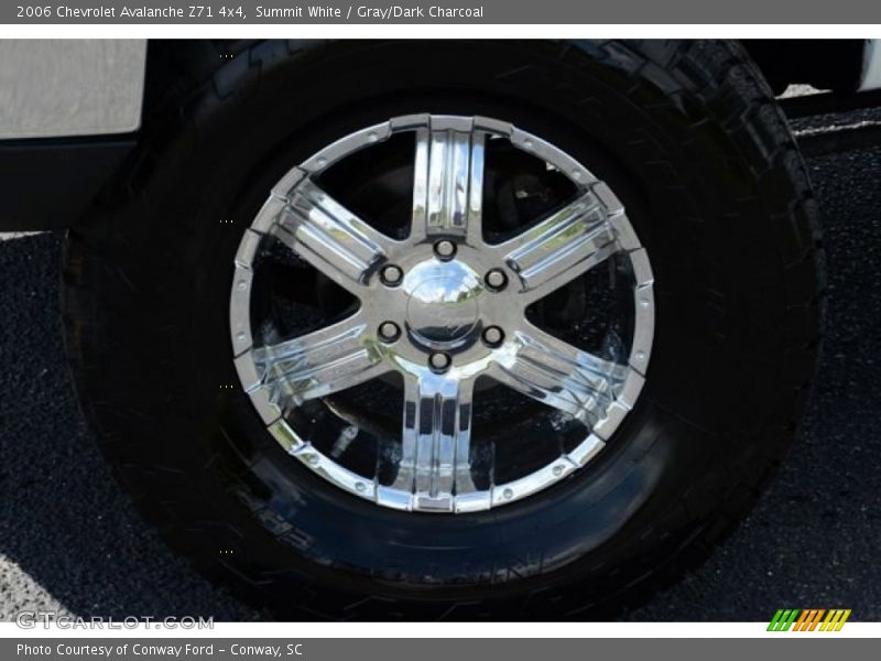 Summit White / Gray/Dark Charcoal 2006 Chevrolet Avalanche Z71 4x4