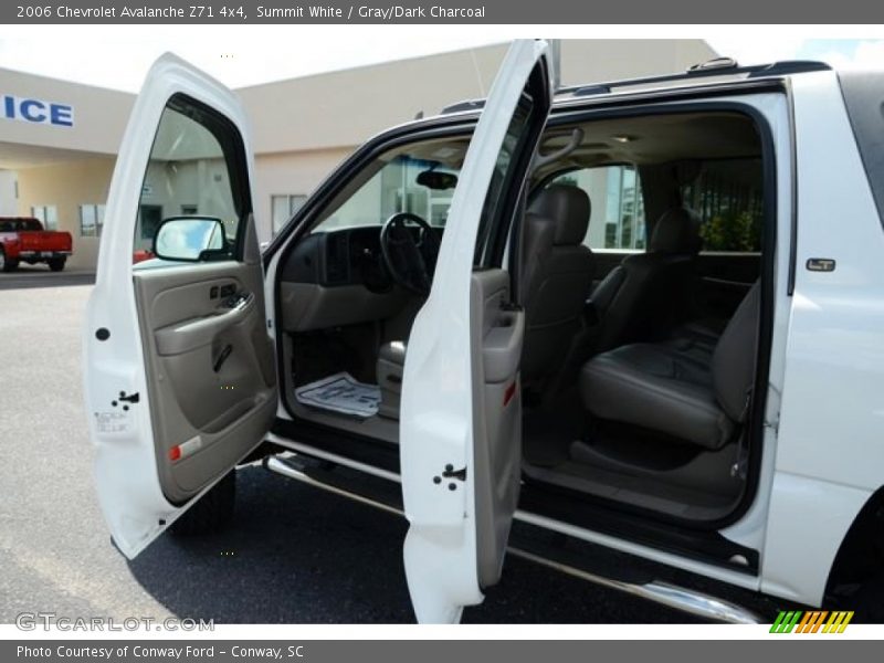 Summit White / Gray/Dark Charcoal 2006 Chevrolet Avalanche Z71 4x4