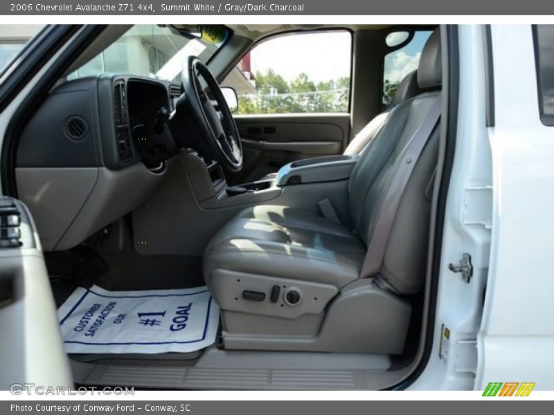 Summit White / Gray/Dark Charcoal 2006 Chevrolet Avalanche Z71 4x4
