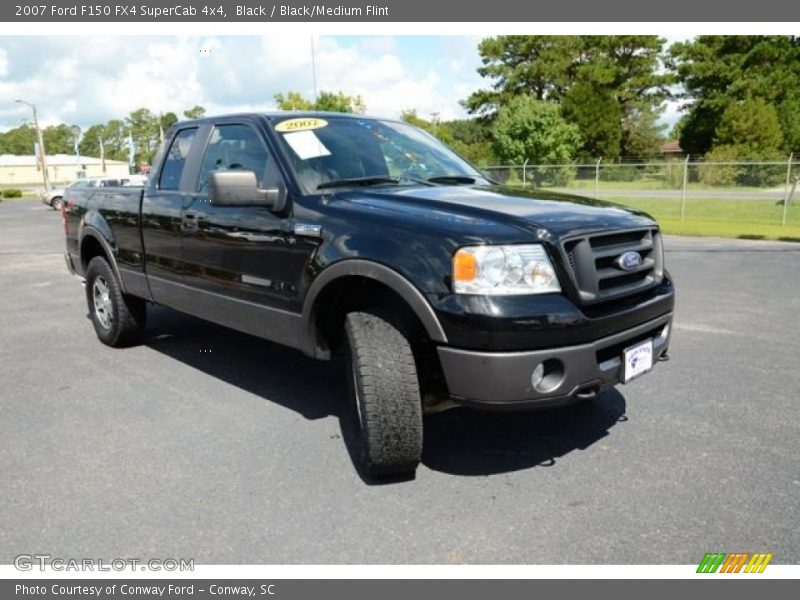 Black / Black/Medium Flint 2007 Ford F150 FX4 SuperCab 4x4