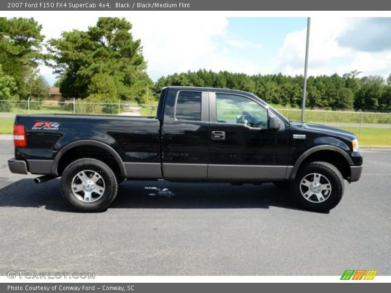 Black / Black/Medium Flint 2007 Ford F150 FX4 SuperCab 4x4