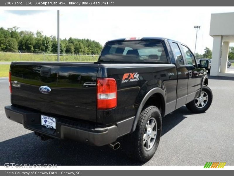 Black / Black/Medium Flint 2007 Ford F150 FX4 SuperCab 4x4