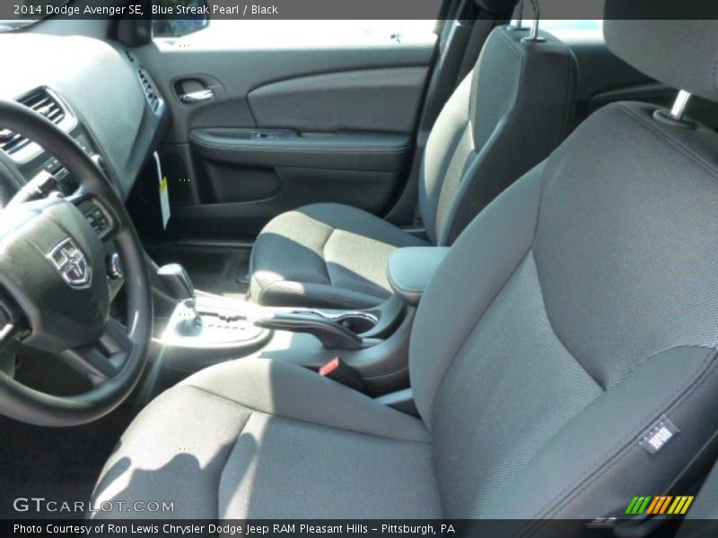 Blue Streak Pearl / Black 2014 Dodge Avenger SE