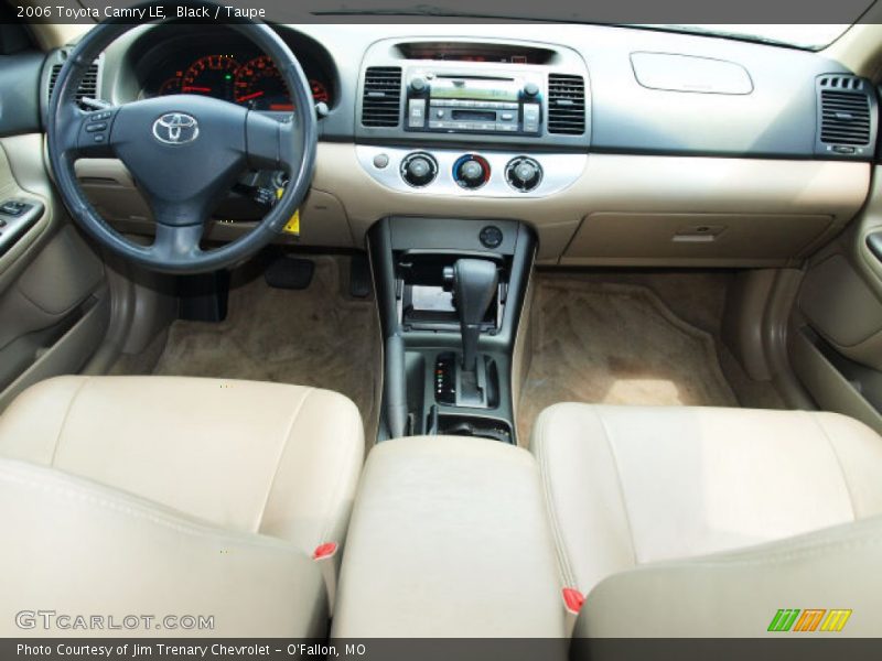 Black / Taupe 2006 Toyota Camry LE