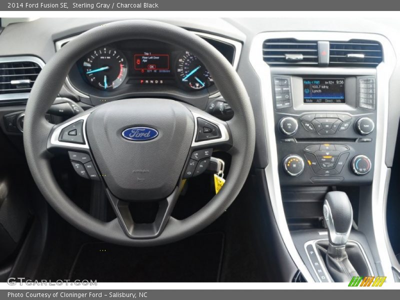 Sterling Gray / Charcoal Black 2014 Ford Fusion SE