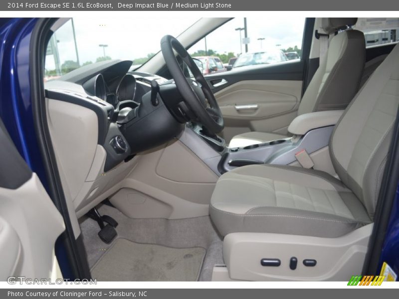 Deep Impact Blue / Medium Light Stone 2014 Ford Escape SE 1.6L EcoBoost