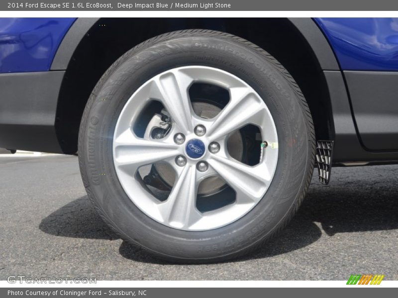 Deep Impact Blue / Medium Light Stone 2014 Ford Escape SE 1.6L EcoBoost
