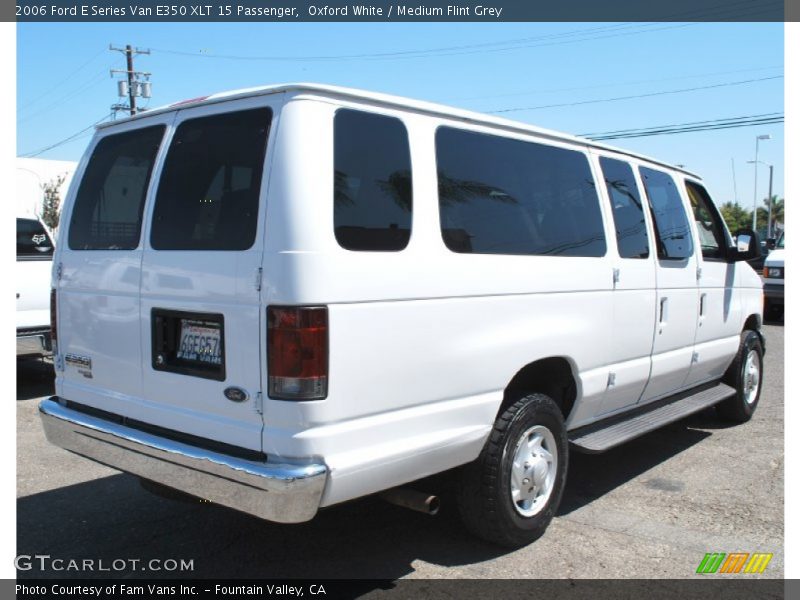 Oxford White / Medium Flint Grey 2006 Ford E Series Van E350 XLT 15 Passenger