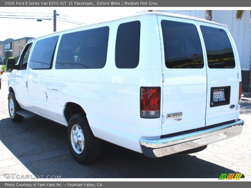 Oxford White / Medium Flint Grey 2006 Ford E Series Van E350 XLT 15 Passenger