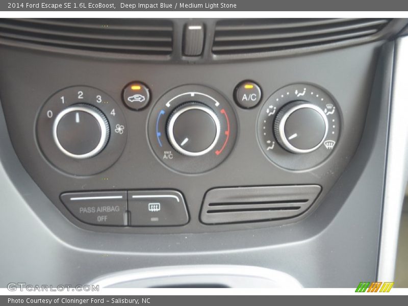 Deep Impact Blue / Medium Light Stone 2014 Ford Escape SE 1.6L EcoBoost