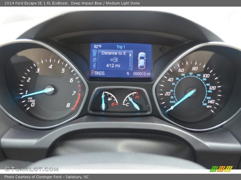Deep Impact Blue / Medium Light Stone 2014 Ford Escape SE 1.6L EcoBoost