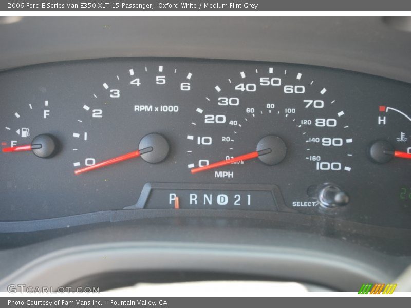 Oxford White / Medium Flint Grey 2006 Ford E Series Van E350 XLT 15 Passenger