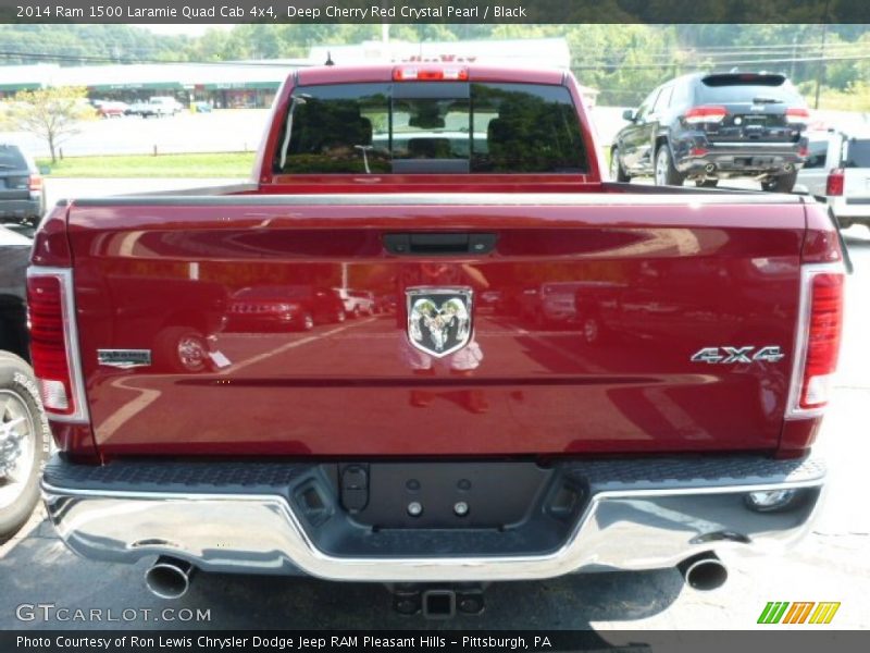 Deep Cherry Red Crystal Pearl / Black 2014 Ram 1500 Laramie Quad Cab 4x4